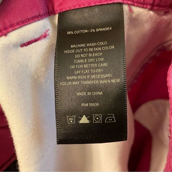 KUT from the Kloth Hot pink fuchsia Crop Stretch Pants Style KC330MA3SF -6 - Picture 6 of 12